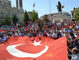 Tekirdağ'da teröre lanet yağdı