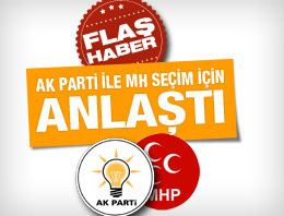 AK Parti MHP ile seçim için anlaştı